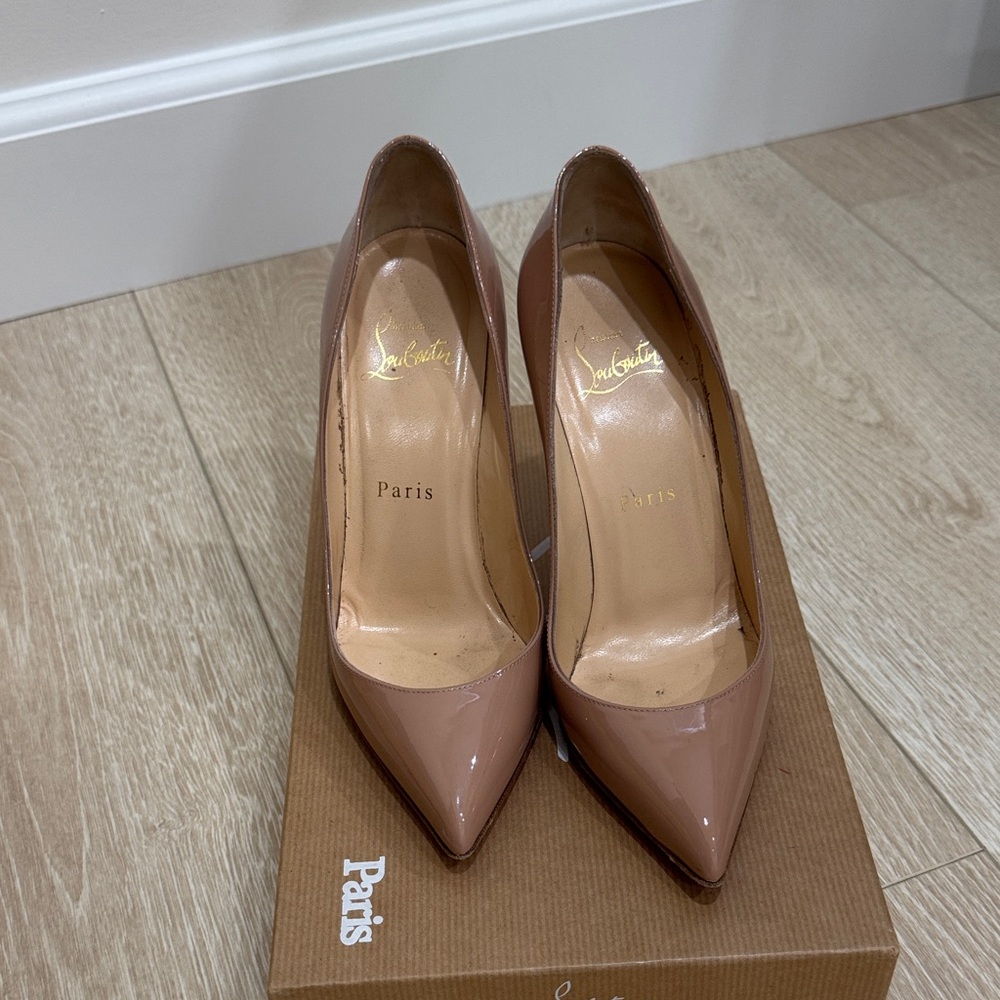 Christian Louboutin Blush Patent Leather Heels